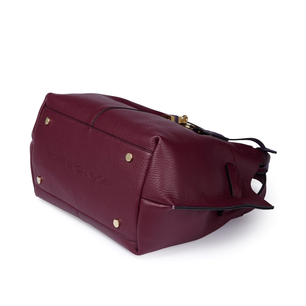 Giorgia handbag borsa in pelle con tracolla logata staccabile e regolabile