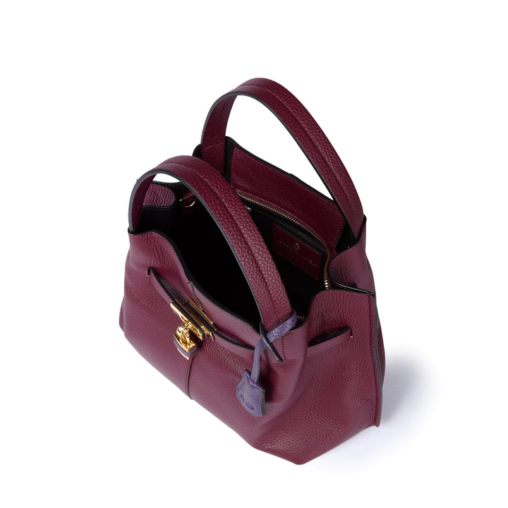 Giorgia handbag borsa in pelle con tracolla logata staccabile e regolabile
