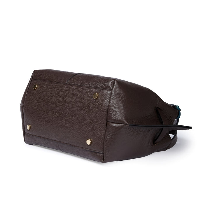 Giorgia handbag borsa in pelle con tracolla logata staccabile e regolabile