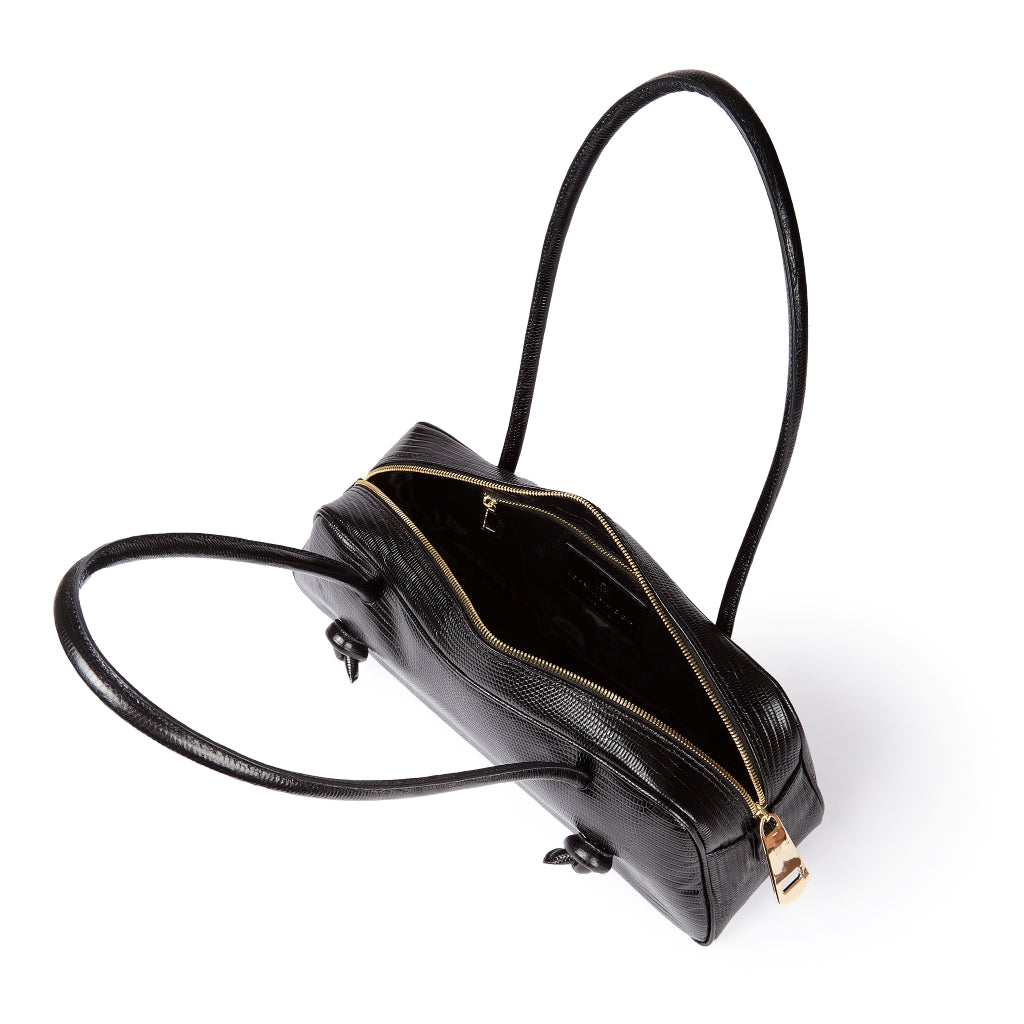 Grace woven elongated bag in braided calfskin