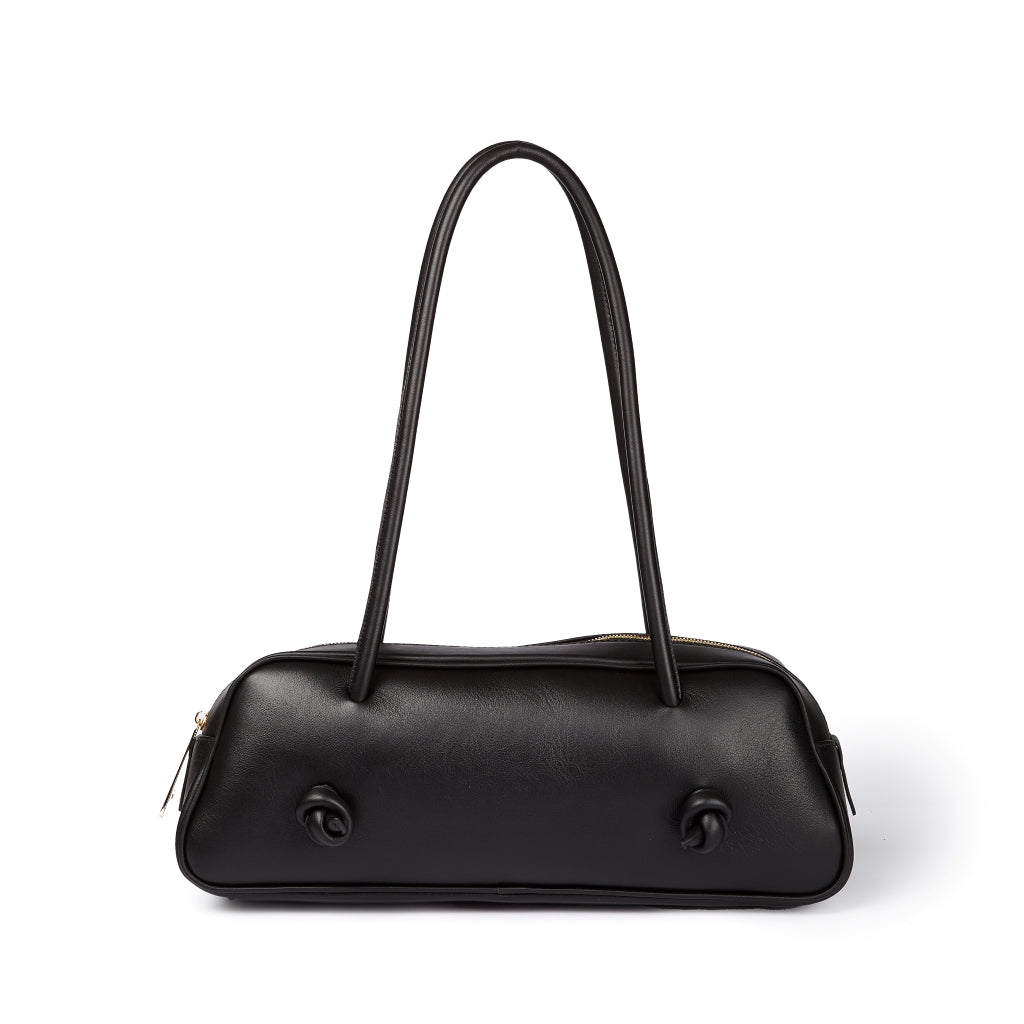 Grace woven elongated bag in braided calfskin
