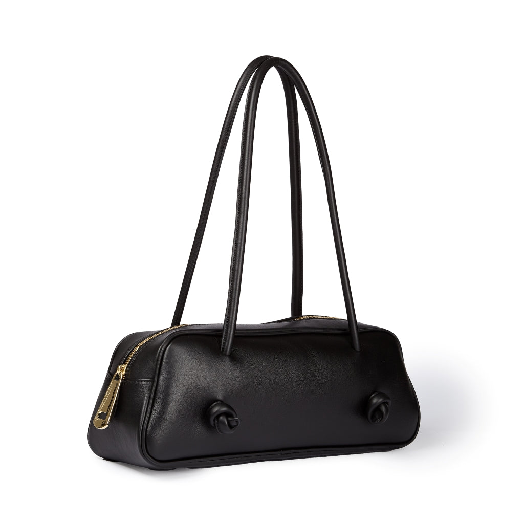 Grace woven elongated bag in braided calfskin