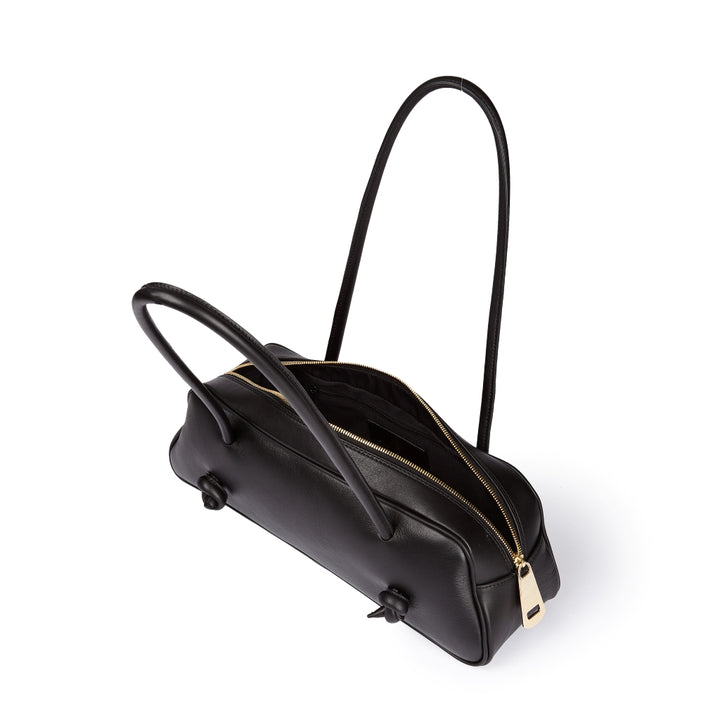 Grace woven elongated bag in braided calfskin