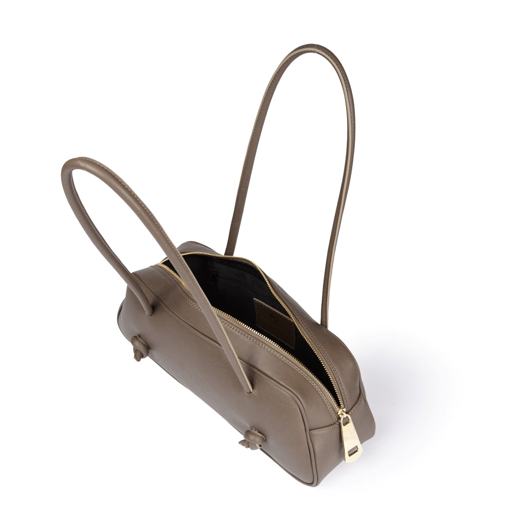 Grace woven elongated bag in braided calfskin