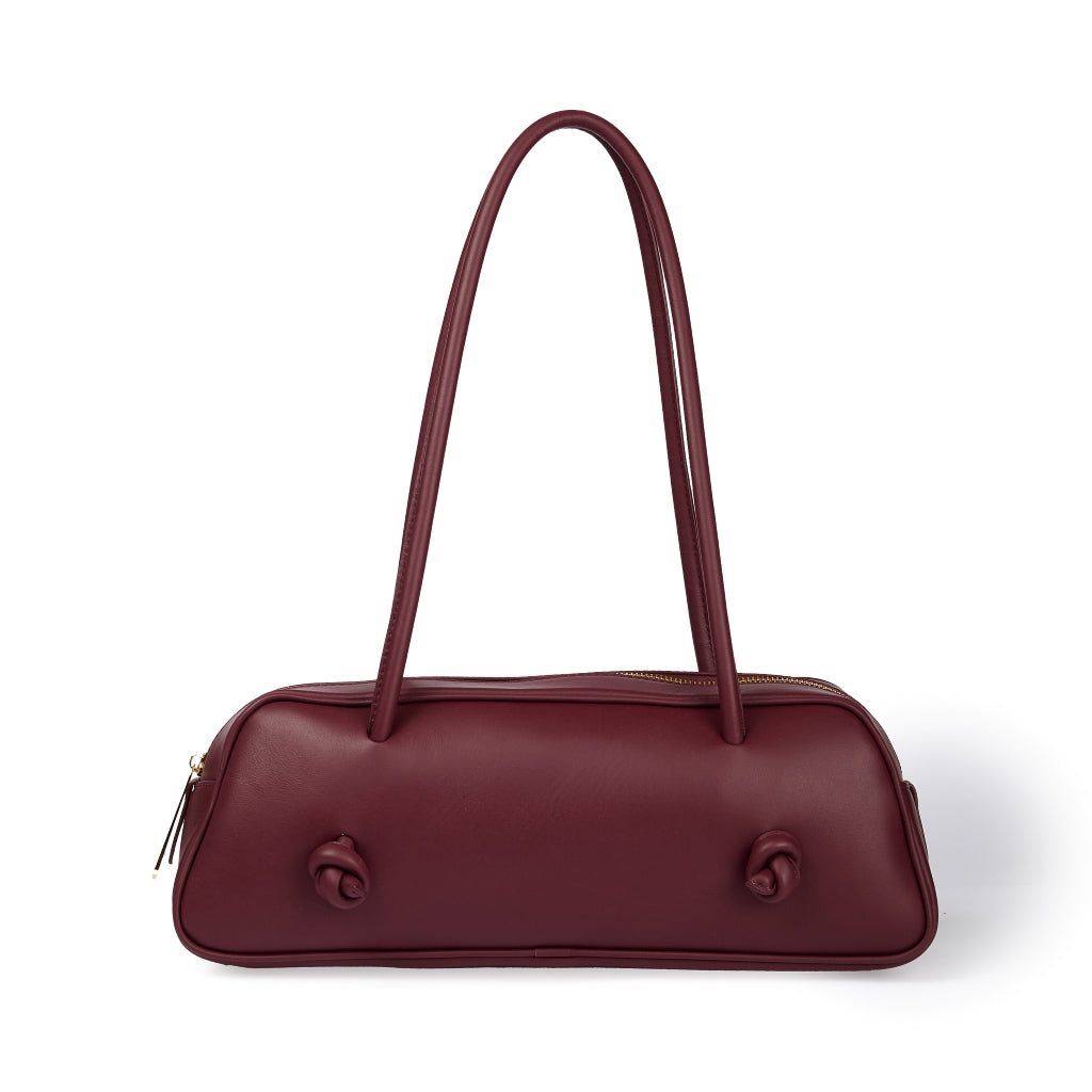 Grace woven elongated bag in braided calfskin
