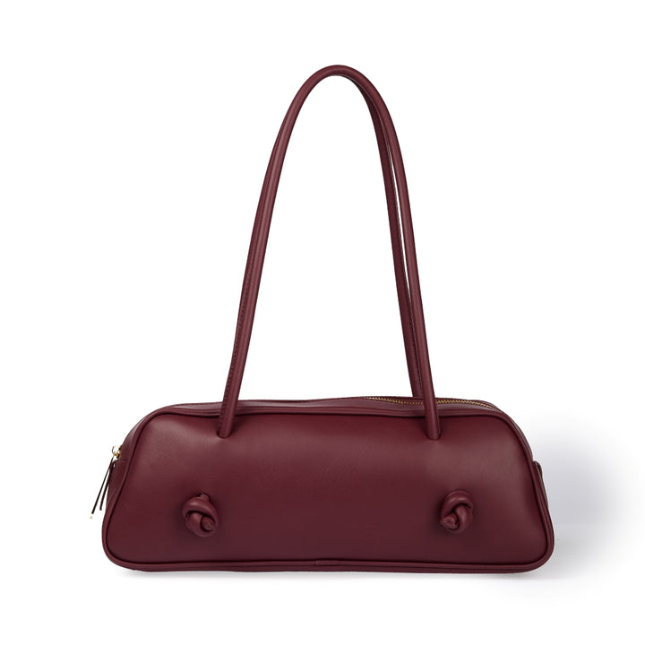 Grace woven elongated bag in braided calfskin