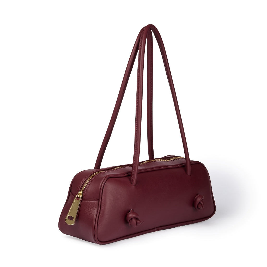 Grace woven elongated bag in braided calfskin