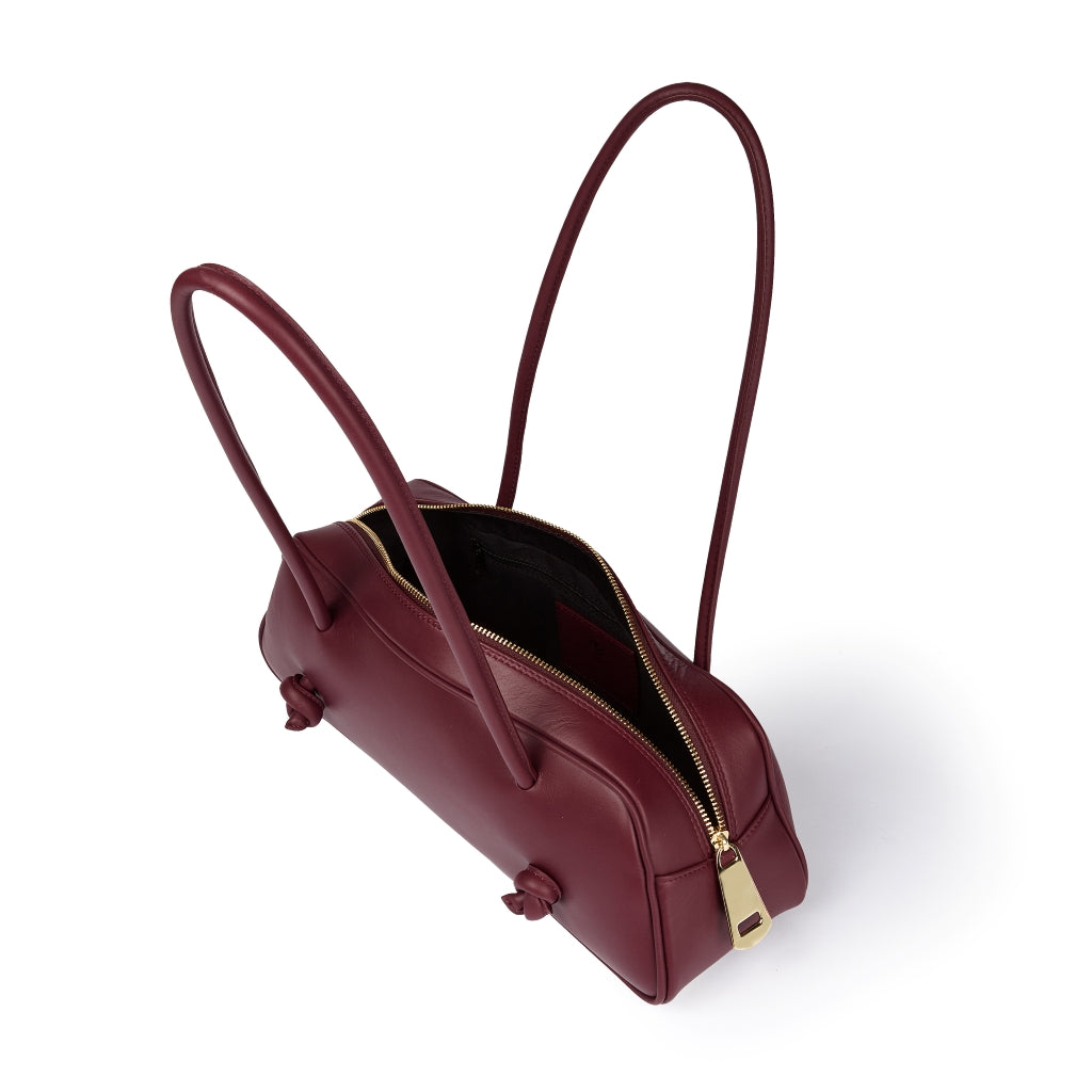 Grace woven elongated bag in braided calfskin