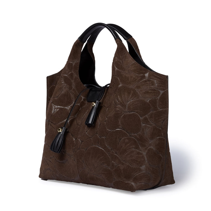 Grace woven elongated bag in braided calfskin