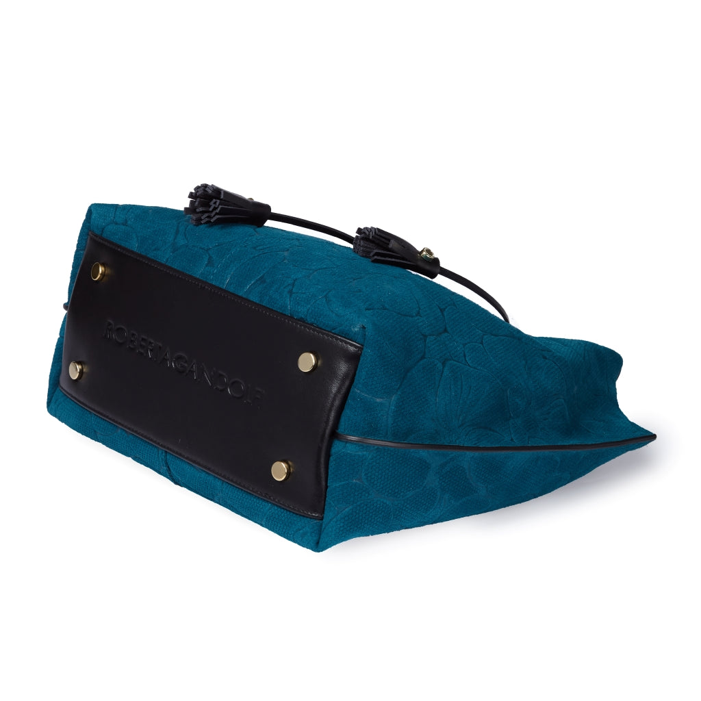 Grace woven elongated bag in braided calfskin