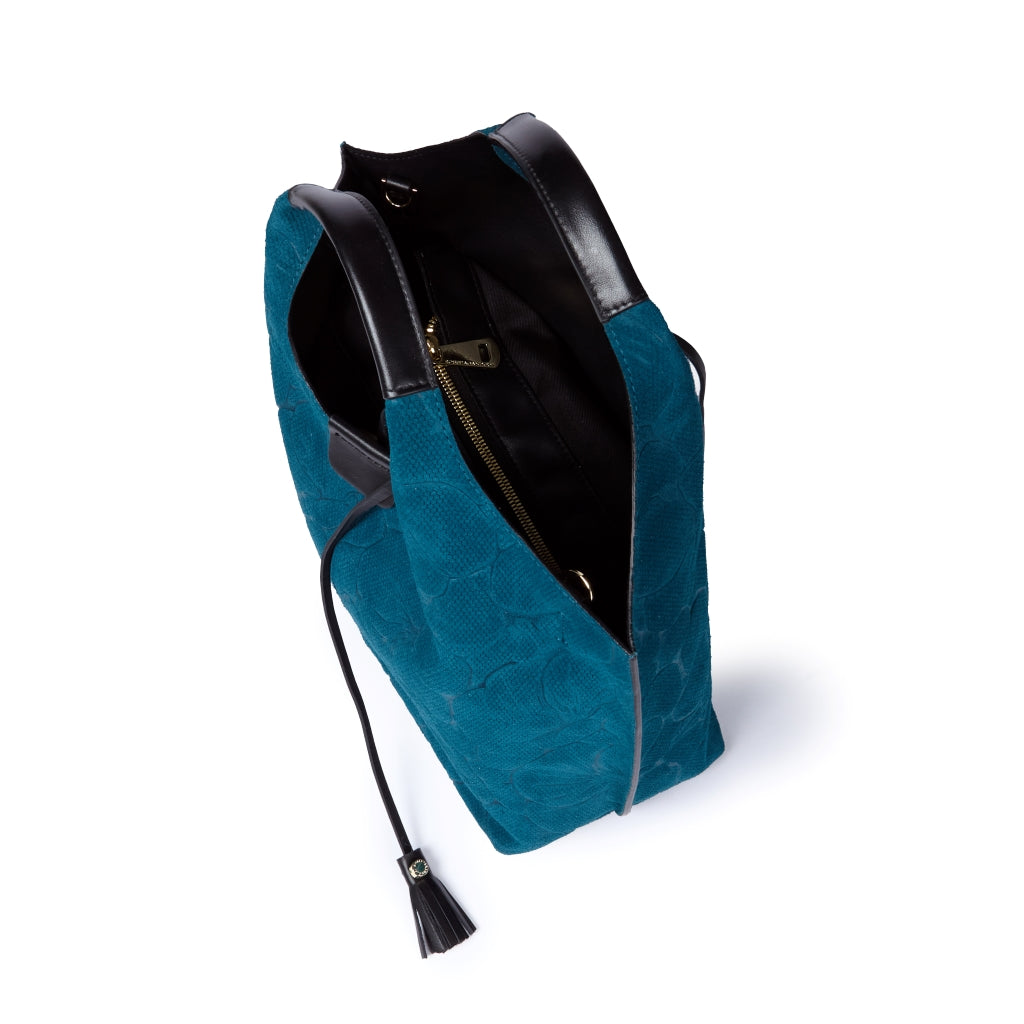 Grace woven elongated bag in braided calfskin