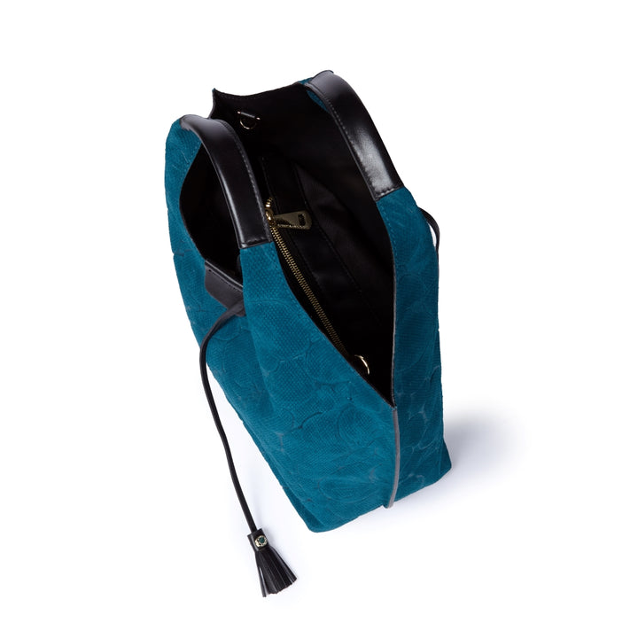 Grace woven elongated bag in braided calfskin