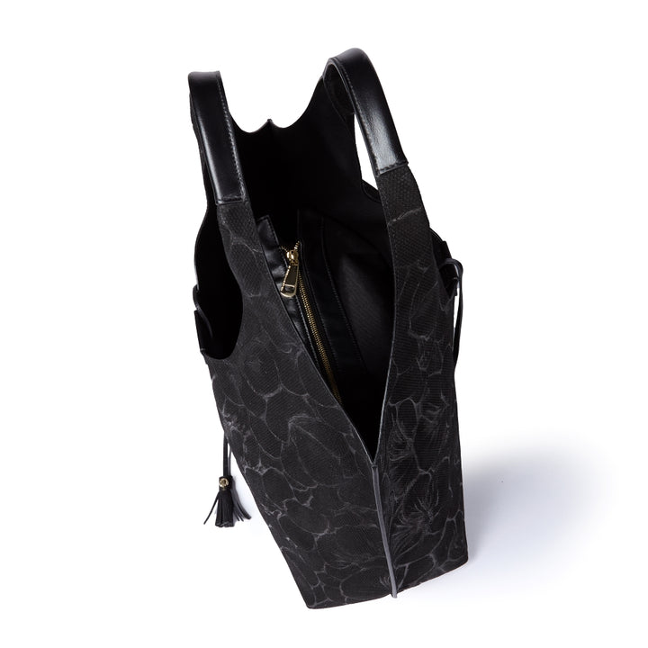 Grace woven elongated bag in braided calfskin