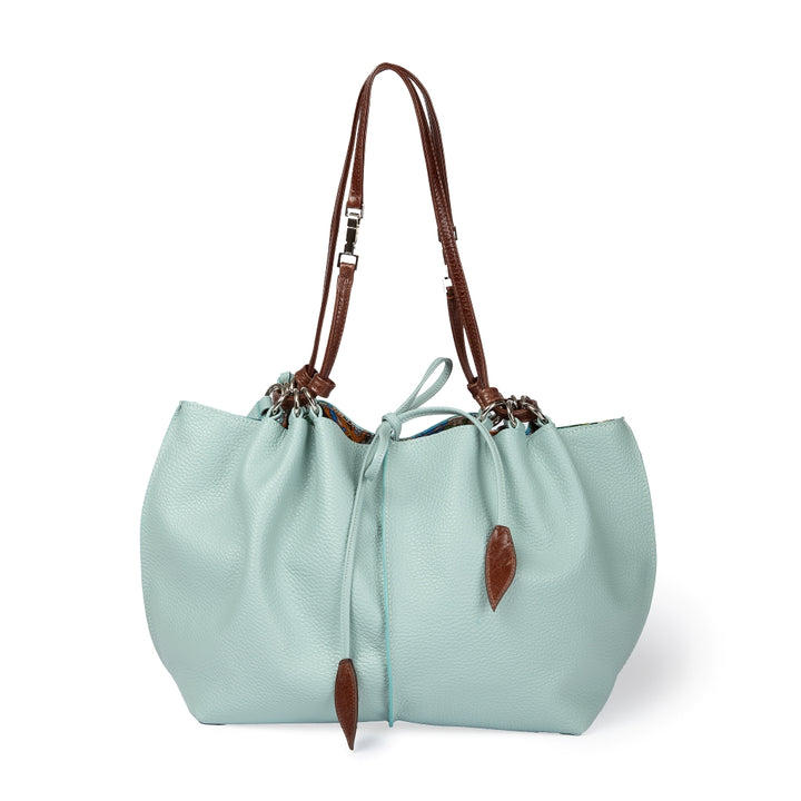 Margherita medium borsa in pelle reversibile