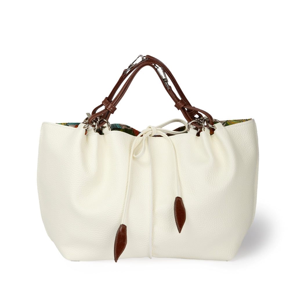 Margherita medium borsa in pelle reversibile
