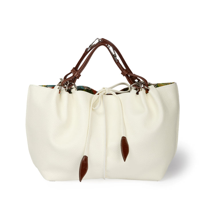Margherita medium borsa in pelle reversibile