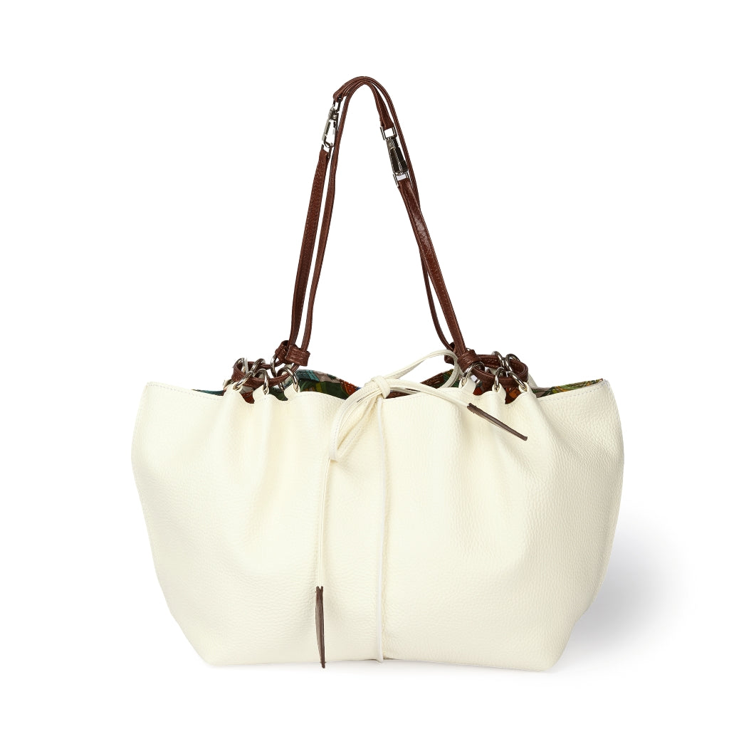 Margherita medium borsa in pelle reversibile