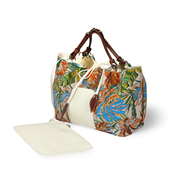 Margherita medium borsa in pelle reversibile