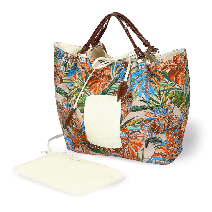 Margherita Large borsa in pelle reversibile