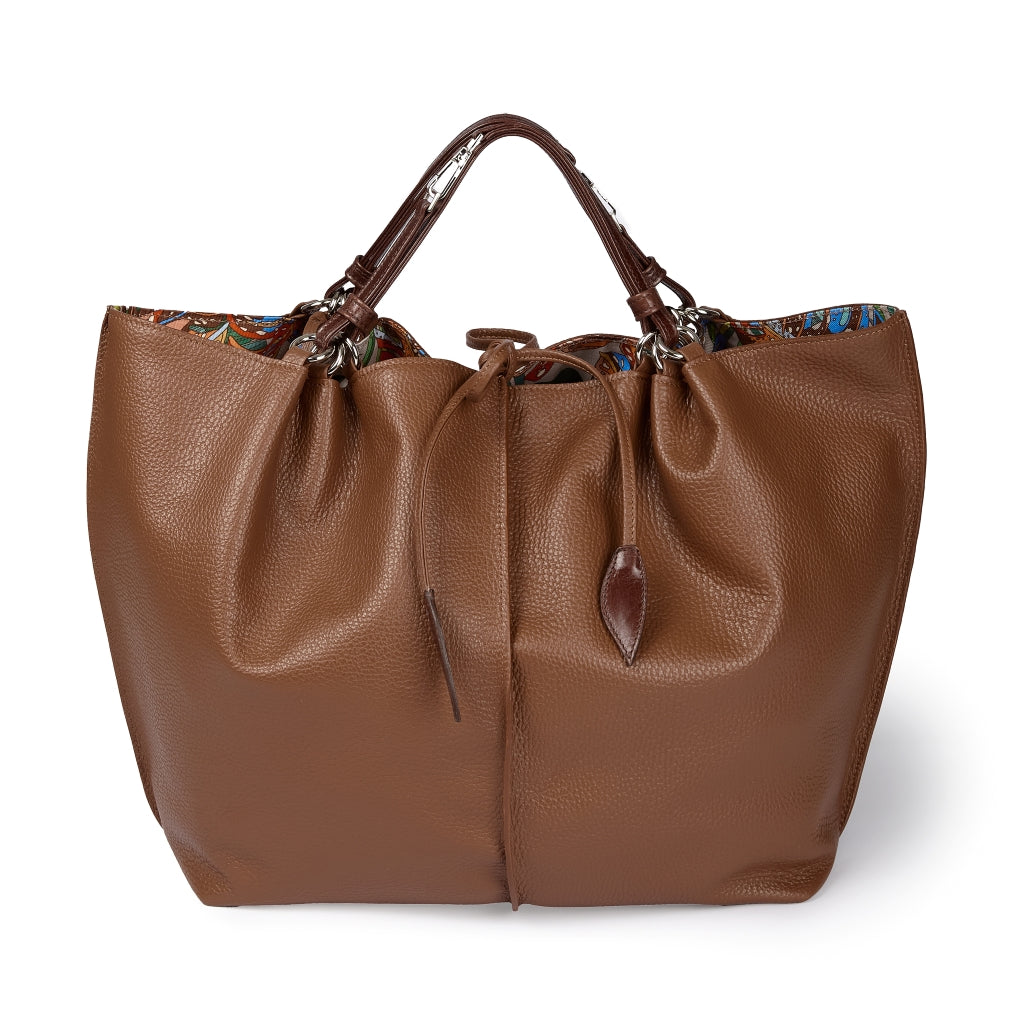 Margherita Large borsa in pelle reversibile