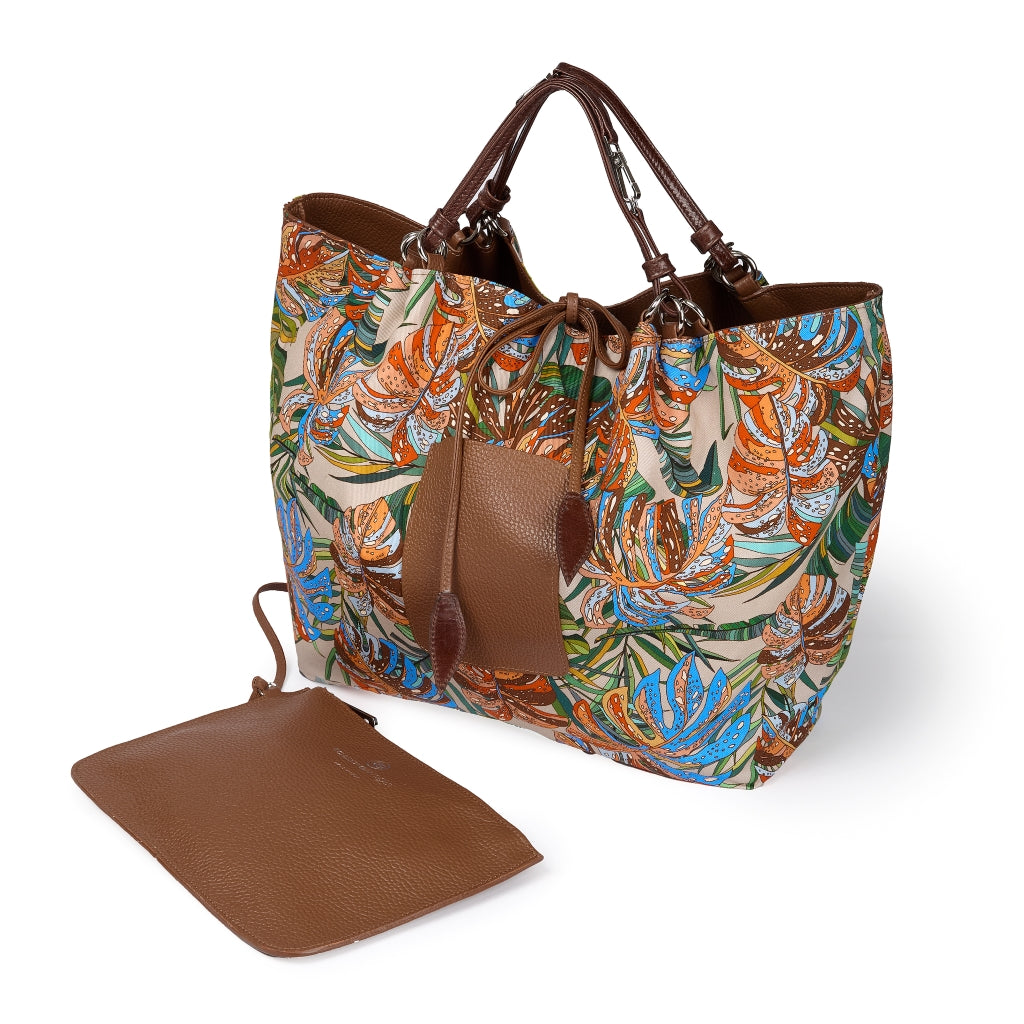 Margherita Large borsa in pelle reversibile