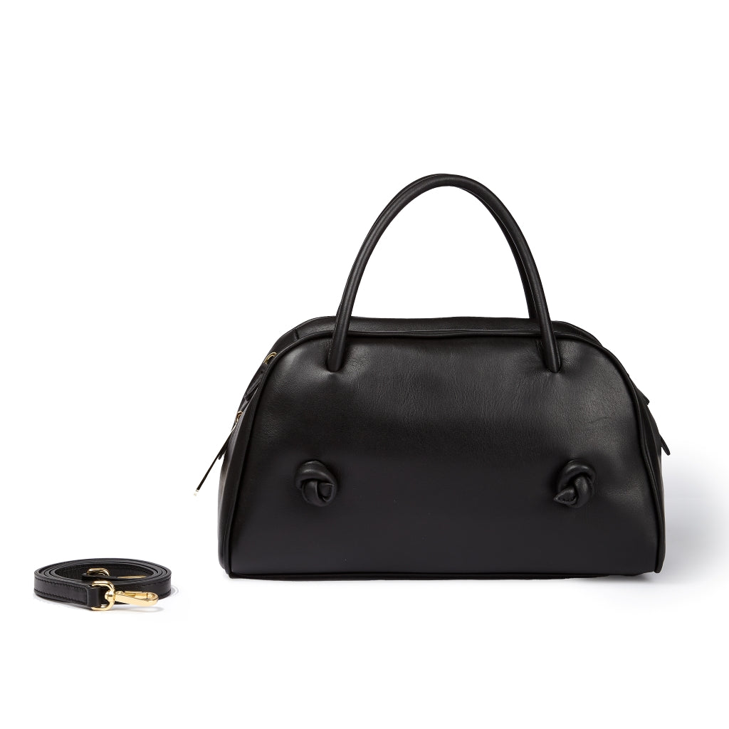 Grace woven elongated bag in braided calfskin