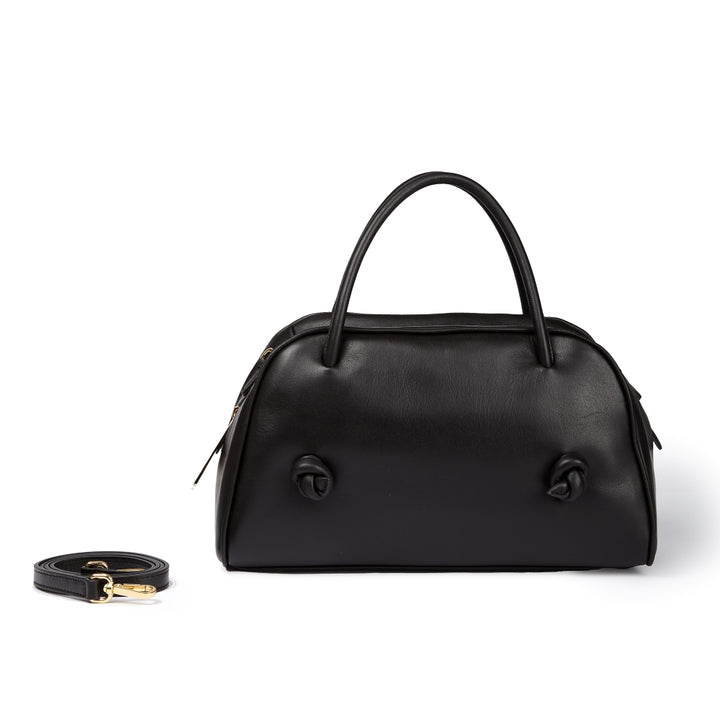 Grace woven elongated bag in braided calfskin