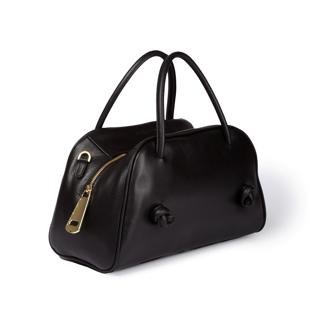 Grace woven elongated bag in braided calfskin