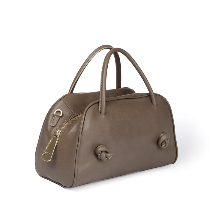Grace woven elongated bag in braided calfskin