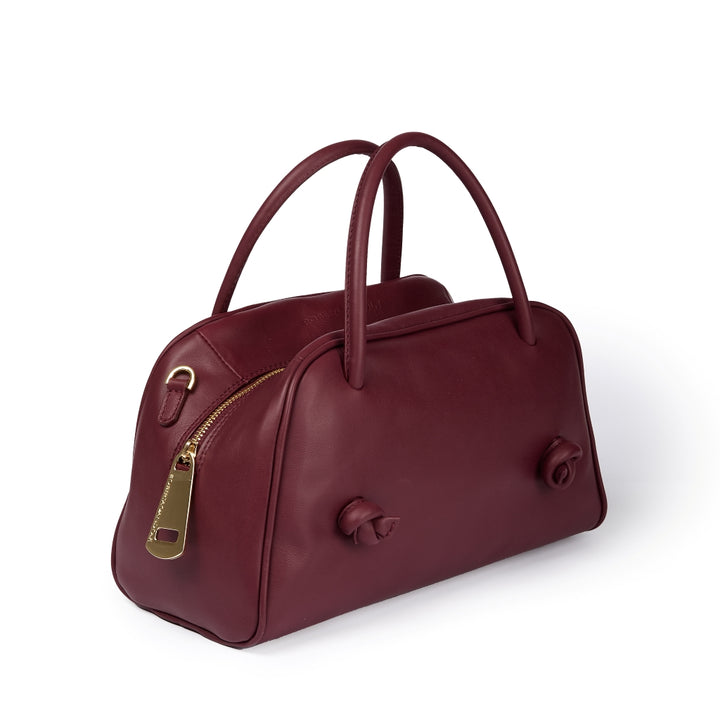 Grace woven elongated bag in braided calfskin