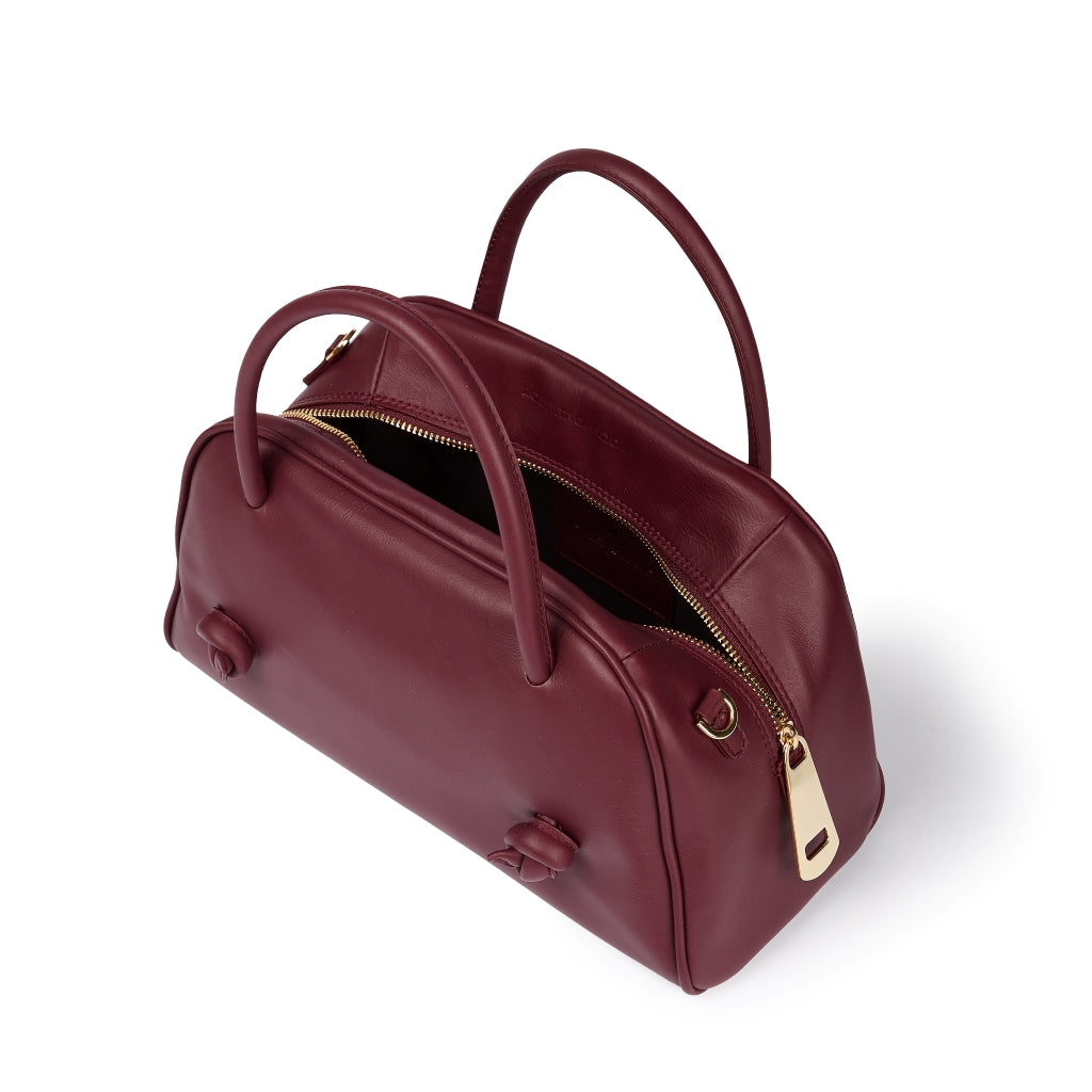Grace woven elongated bag in braided calfskin