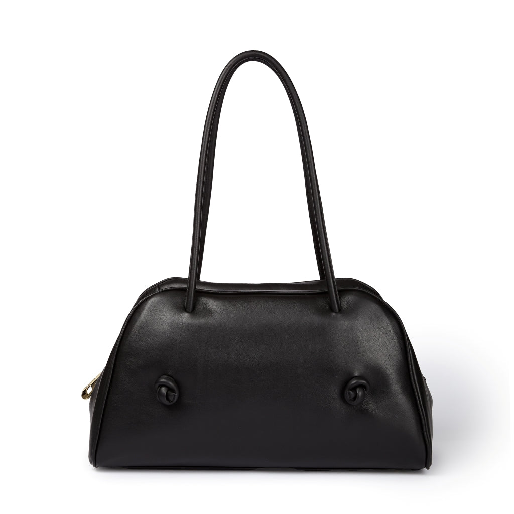 Grace woven elongated bag in braided calfskin