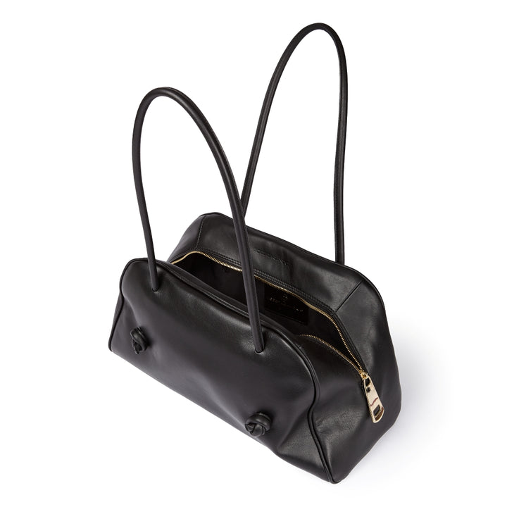 Grace woven elongated bag in braided calfskin