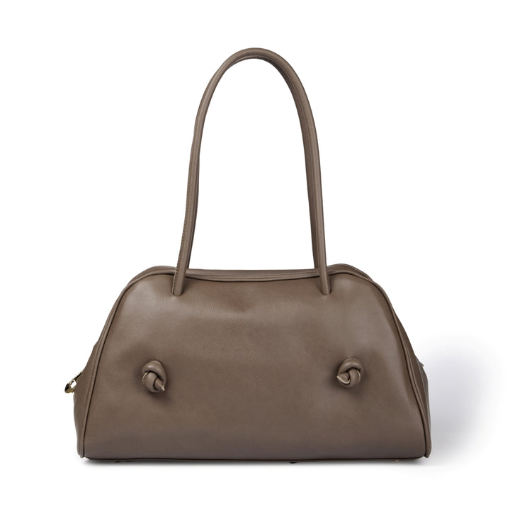 Grace woven elongated bag in braided calfskin
