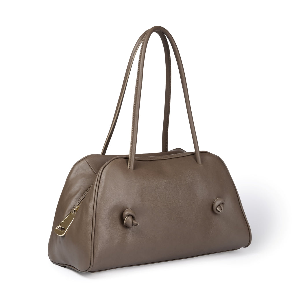 Grace woven elongated bag in braided calfskin