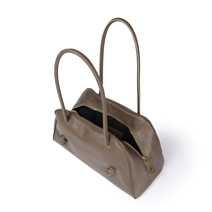 Grace woven elongated bag in braided calfskin