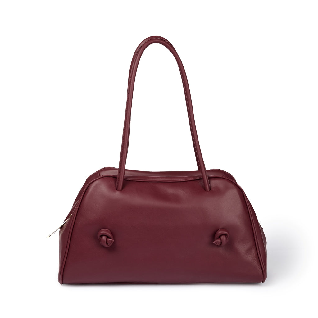 Grace woven elongated bag in braided calfskin