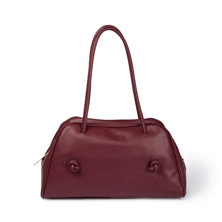 Grace woven elongated bag in braided calfskin