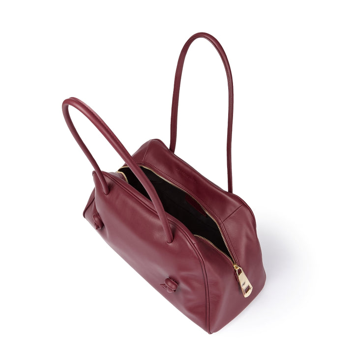 Grace woven elongated bag in braided calfskin