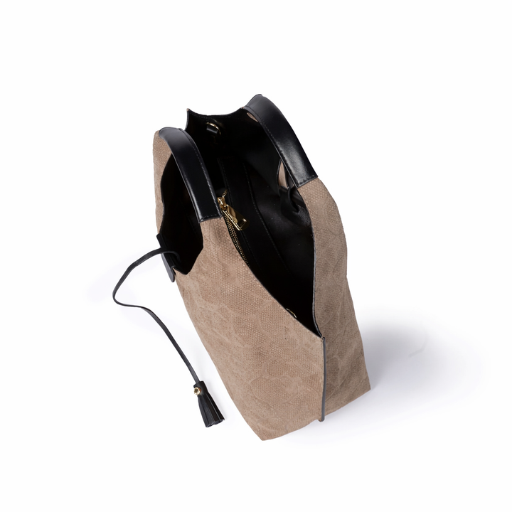 Grace woven elongated bag in braided calfskin