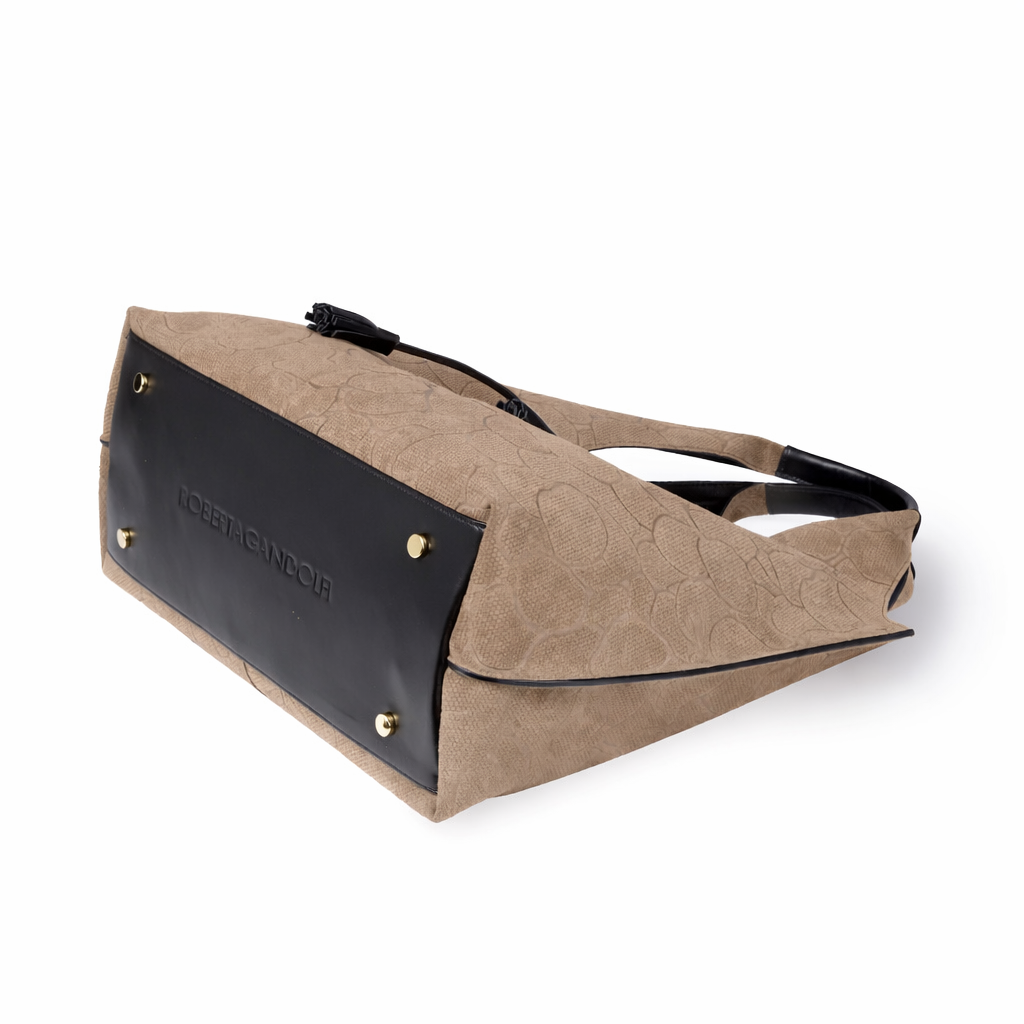 Grace woven elongated bag in braided calfskin