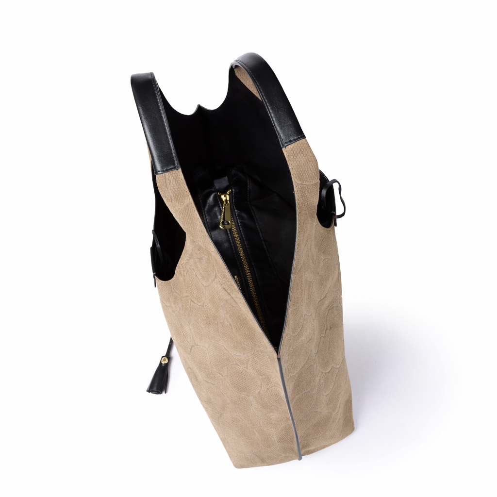 Grace woven elongated bag in braided calfskin