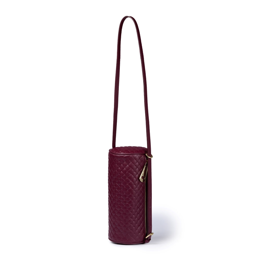 Asia Woven  Borsa a Cilindro in Pelle Stampata con tracolla regolabile