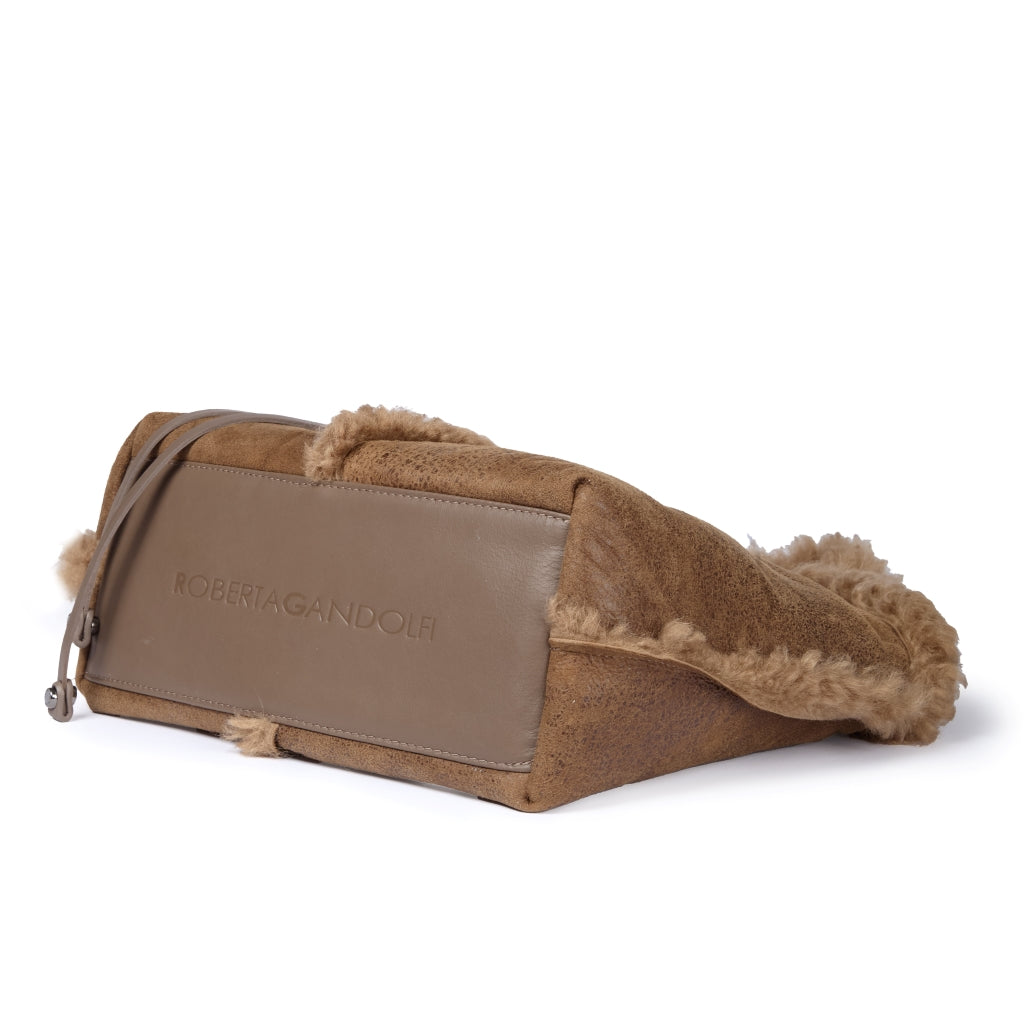 Grace woven elongated bag in braided calfskin
