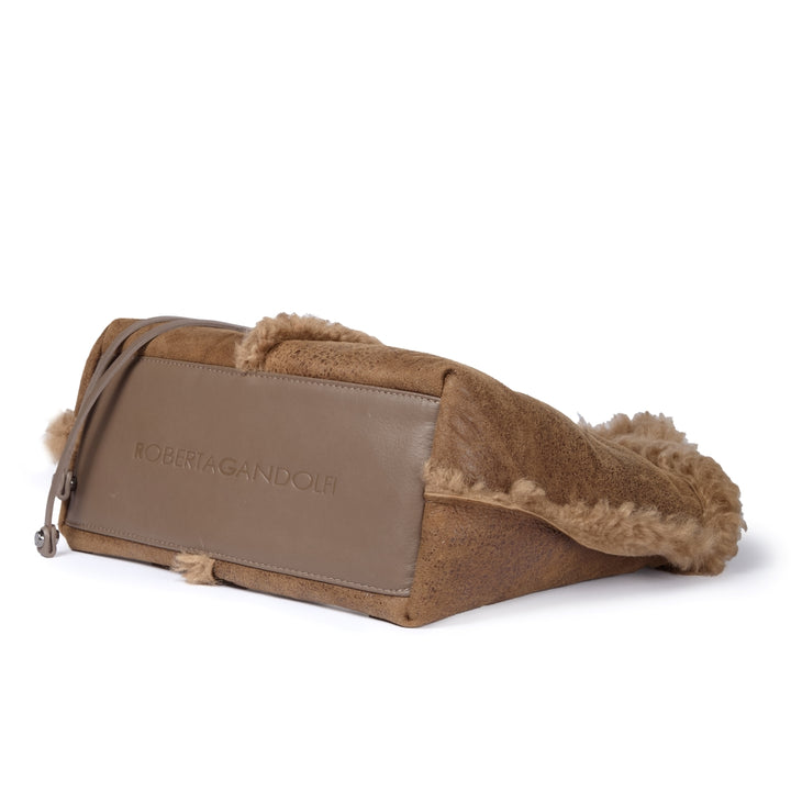 Grace woven elongated bag in braided calfskin