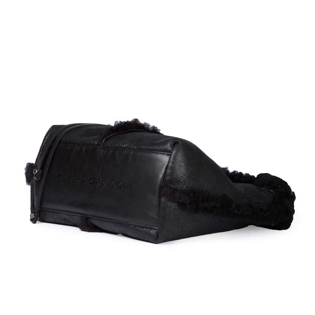 Grace woven elongated bag in braided calfskin