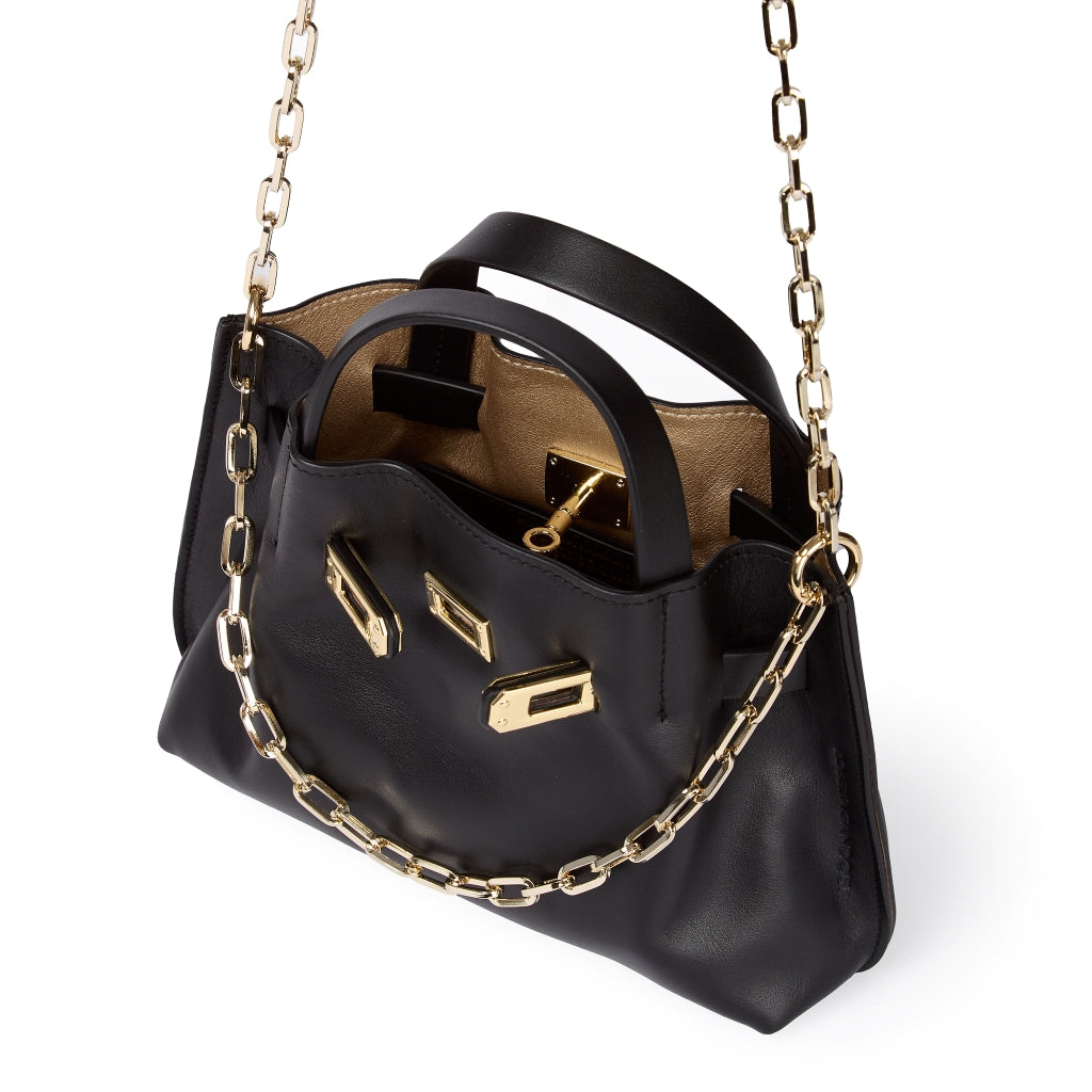 Grace woven elongated bag in braided calfskin
