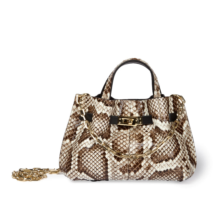 Grace woven elongated bag in braided calfskin