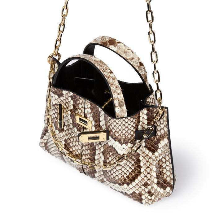 Grace woven elongated bag in braided calfskin