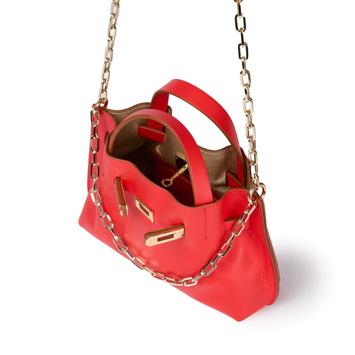 Grace woven elongated bag in braided calfskin